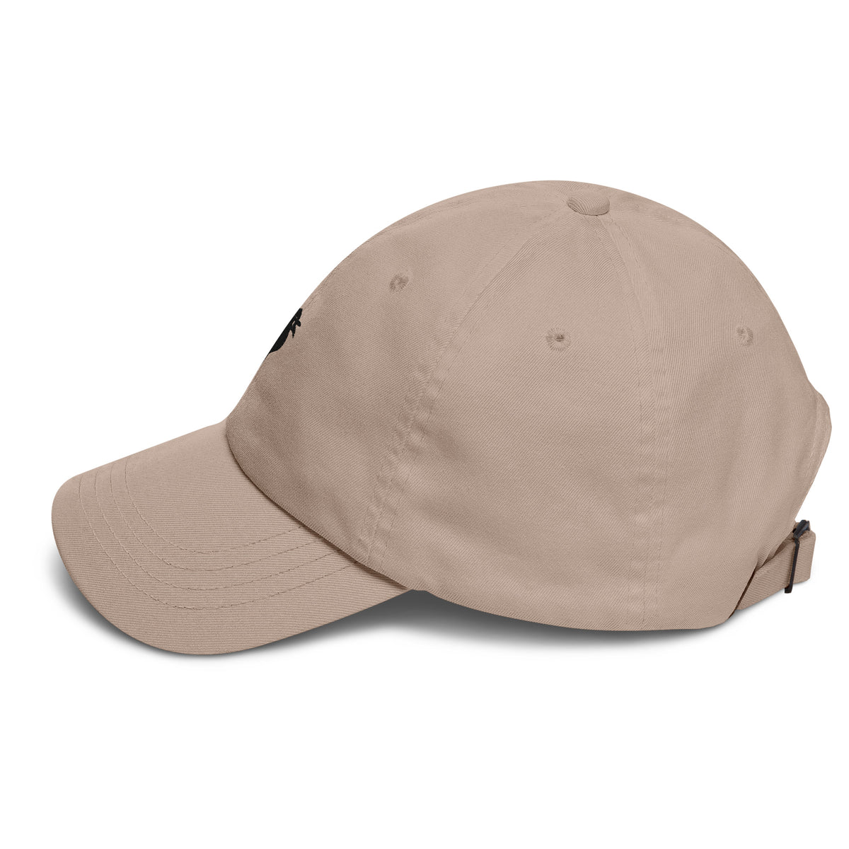 Crow Cap in Stone — left side view