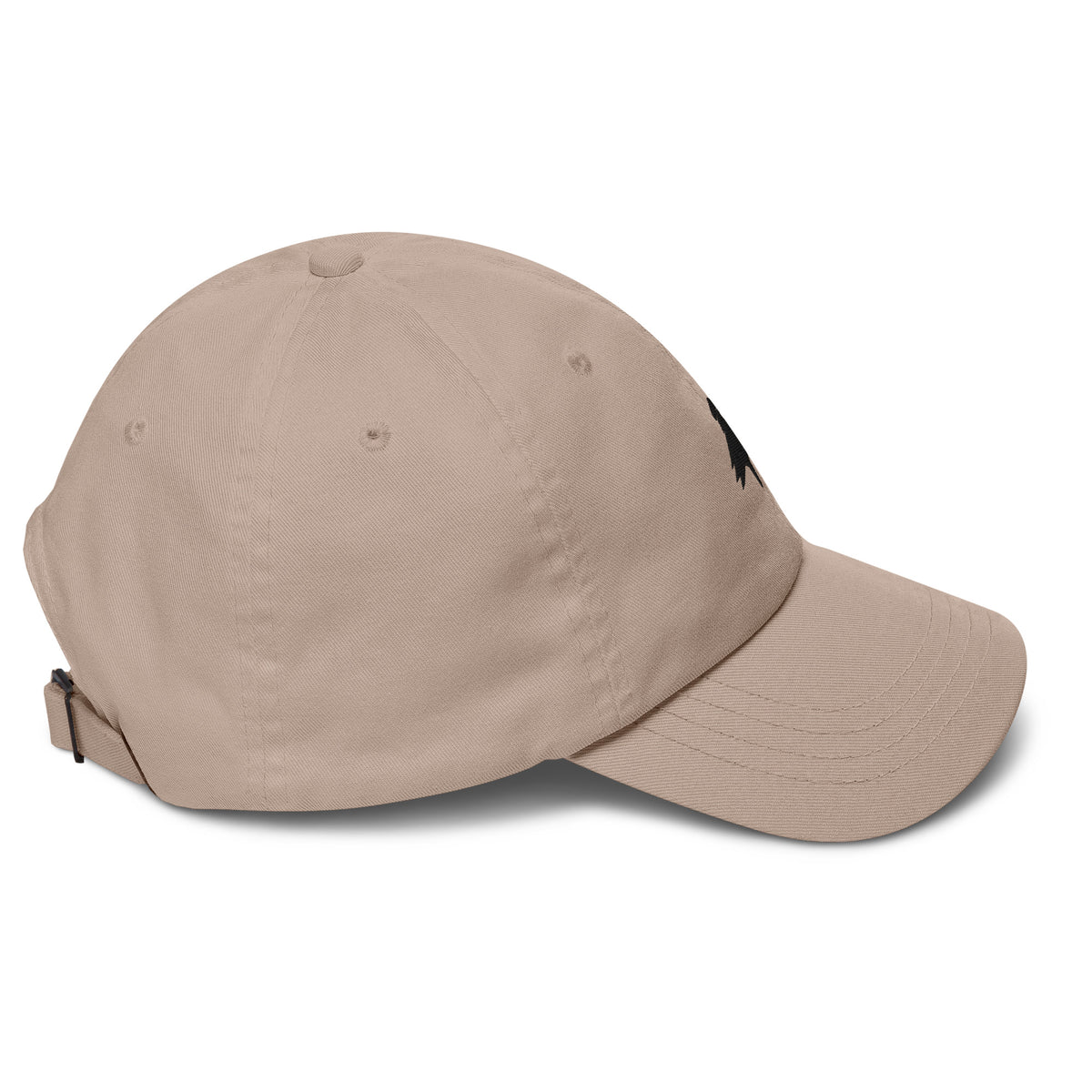 Crow Cap in Stone — right side view
